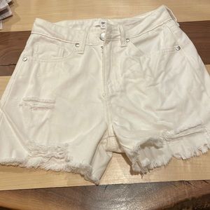 BP high waisted white denim mom shorts. Great condition worn once!